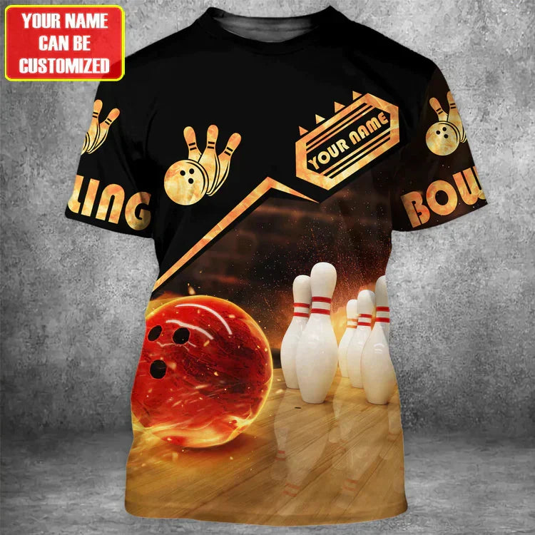 BlueJose Custom Bowling Personalized Name 3D Shirt