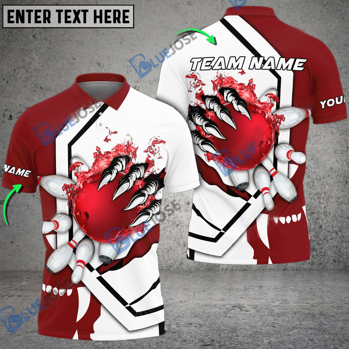 BlueJose Bowling And Pins The Power Of The Devil Customized Name 3D Shirt (6 Colors)