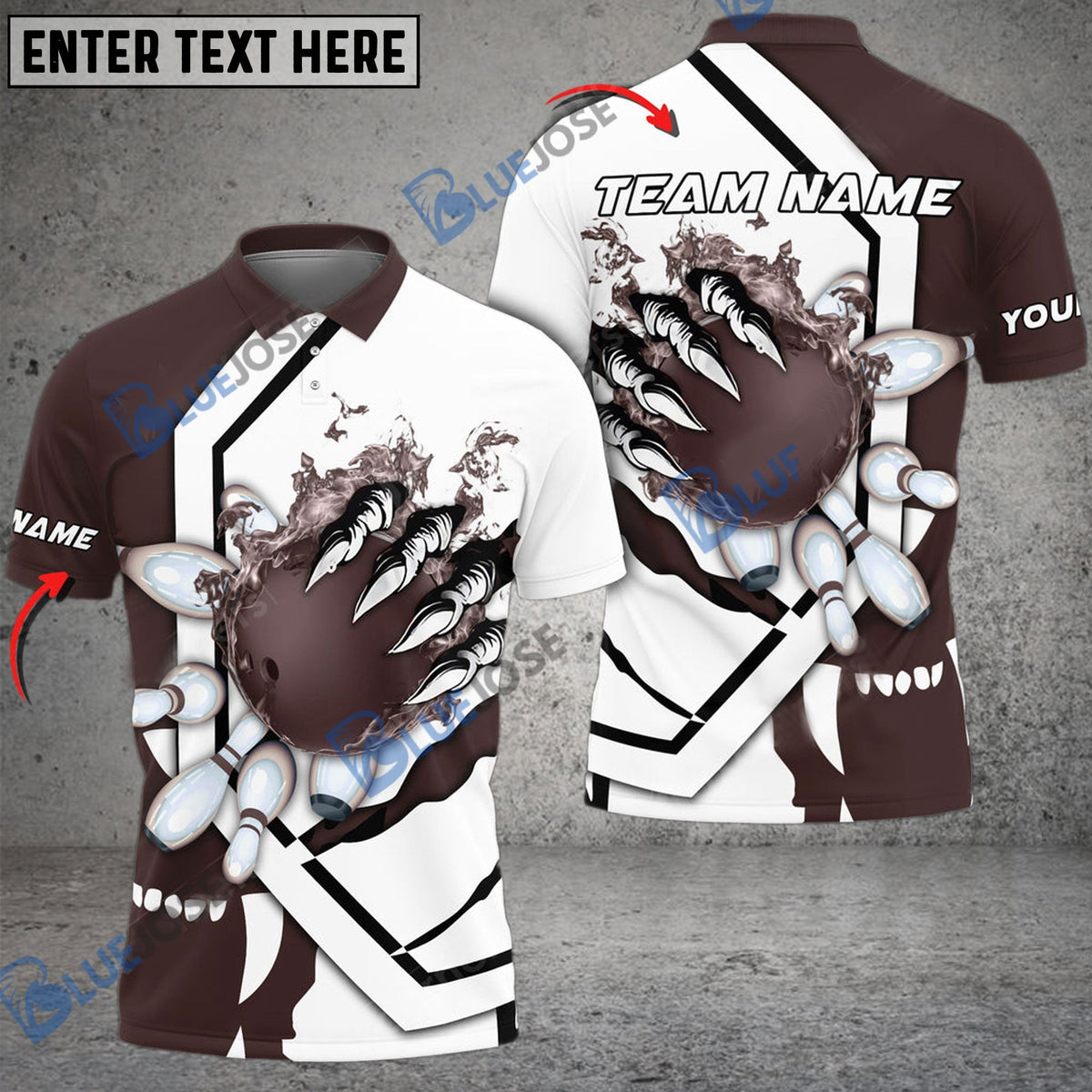 BlueJose Bowling And Pins The Power Of The Devil Customized Name 3D Shirt (6 Colors)