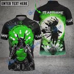 BlueJose Bowling And Pins Samurai Showdown Customized Name 3D Shirt (4 Colors)