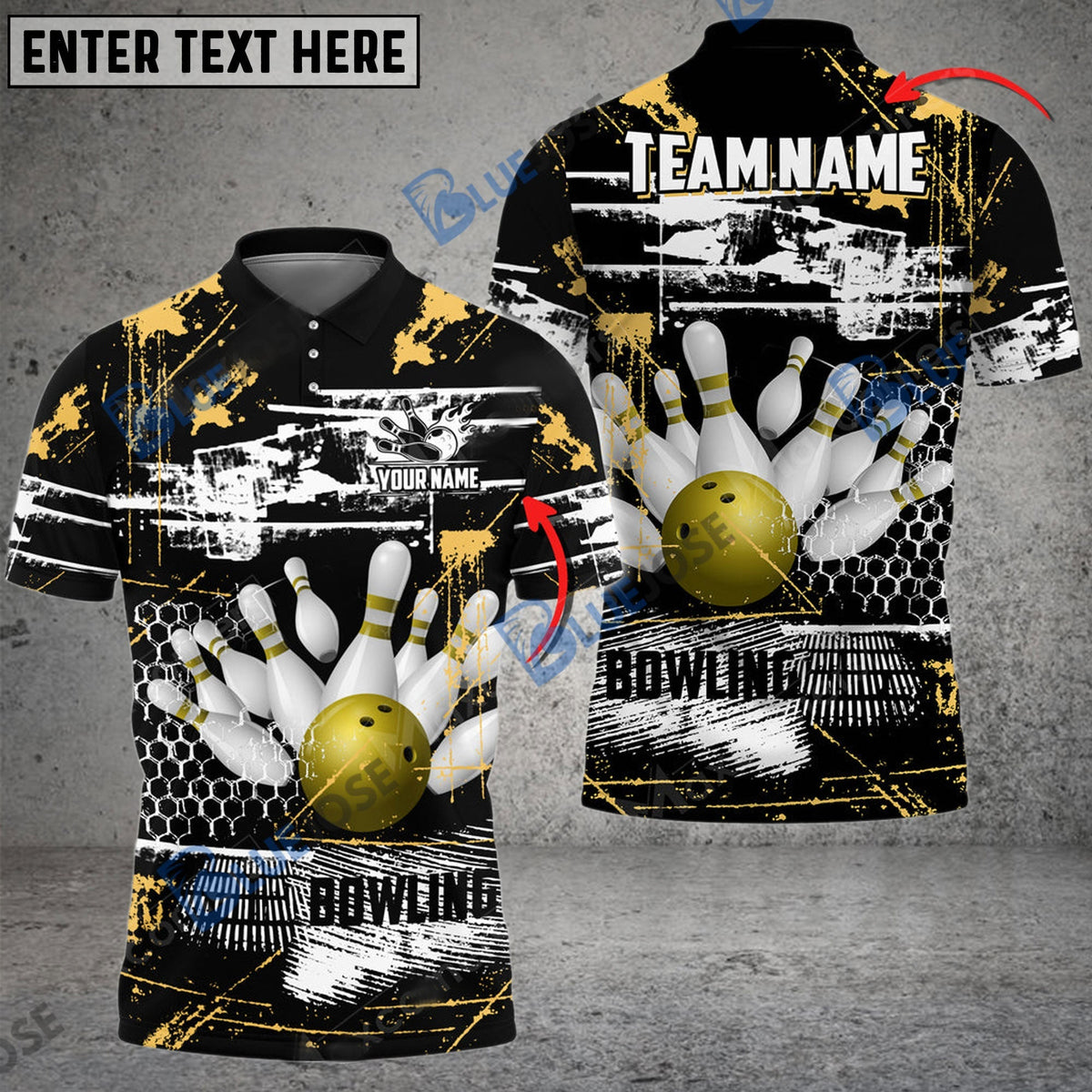 BlueJose Bowling And Pins Breaks Spacetime Customized Name 3D Shirt (4 Colors)