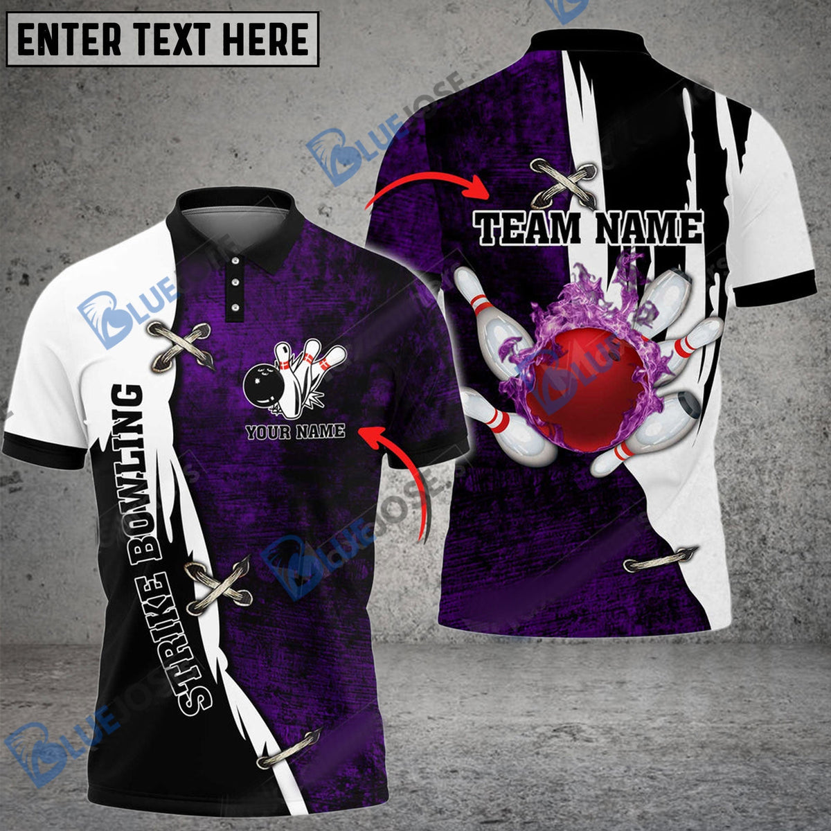 BlueJose Bowling And Pins Resurrection Fire Customized Name 3D Shirt (4 Colors)