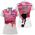 BlueJose Bowling Pink Camo Pattern Personalized All Over Printed Shirt For Women
