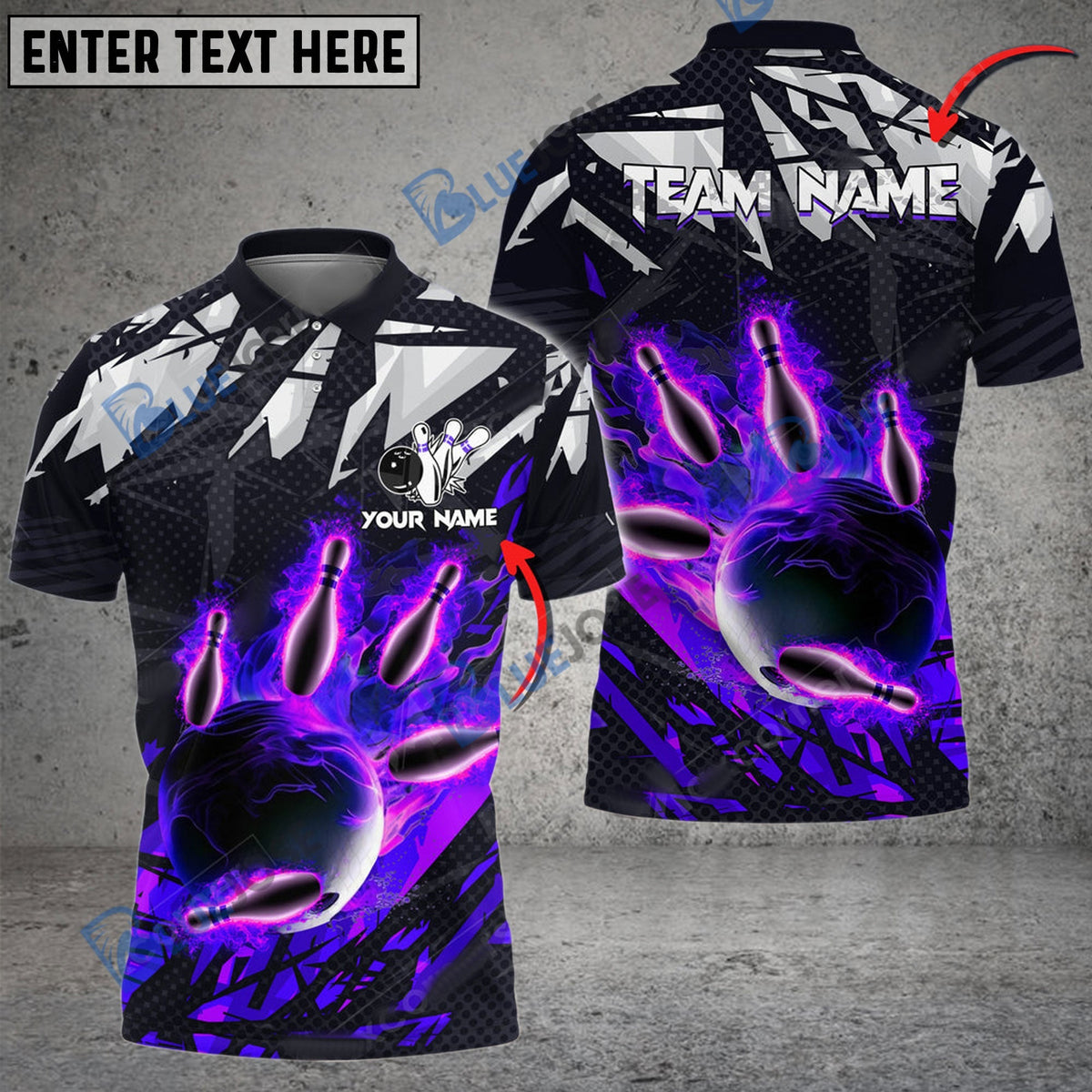 BlueJose Bowling And Pins Ares Heat Customized Name 3D Shirt (4 Colors)
