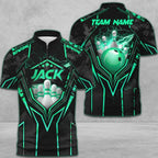 BlueJose Bowling And Pins Abstract Grunge Texture Multicolor Personalized Name, Team Name 3D Shirt