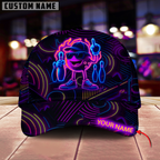 BlueJoses Bowling And Pins Neon Ball Champion Personalized Name Cap