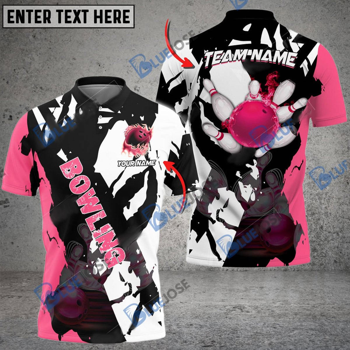 BlueJose Bowling And Pins  Cracks Of Time Customized Name 3D Shirt ( 6 Colors)