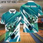 BlueJose Bowling And Pins Lightning Personalized Name Team Name 3d Shirt (4 Colors)