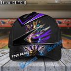BlueJoses Bowling And Pins Premium Multicolor Personalized Name Cap