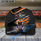 BlueJoses Bowling And Pins Premium Multicolor Personalized Name Cap