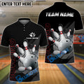 BlueJose Bowling And Pins Deep Retro Customized Name, Team Name 3D Shirt (4 Colors)