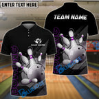 BlueJose Bowling And Pins Deep Retro Customized Name, Team Name 3D Shirt (4 Colors)