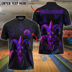 BlueJose Bowling Jester Strike Customized Name, Team Name 3D Shirt (4 Colors)
