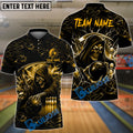 BlueJose Bowling & Pins Thunder Reaper On The Lane Customized Name, Team Name 3D Shirt (6 Colors)