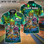 BlueJose Bowling & Pins Graffiti Street King Pins Customized Name, Team Name 3D Shirt (4 Colors)