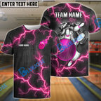 BlueJose Bowling And Pins The Power Of The God Of Thunder Customized Name 3D Shirt (4 Colors)