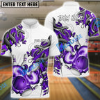 BlueJose Bowling And Pins Snake Pattern Customized Name 3D Shirt (4 Colors)