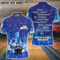BlueJose Bowling Beast Personalized Name 3D Shirt