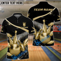 BlueJose Bowling And Pins Premium Customized Name 3D Shirt ( 6 Colors)