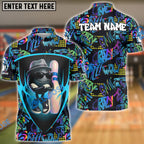 BlueJose Bowling Street Style Funny Ball Customized Name, Team Name 3D Shirt (4 Colors)