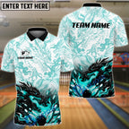 BlueJose Bowling And Pins Black Dragon Power Power Customized Name, Team Name 3D Shirt (4 Colors)