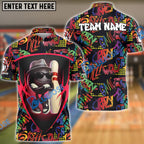 BlueJose Bowling Street Style Funny Ball Customized Name, Team Name 3D Shirt (4 Colors)