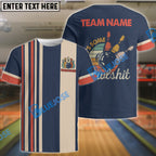 BlueJose Bowling And Pins That's Some Bowlshit Customized Name 3D Shirt (4 Colors)