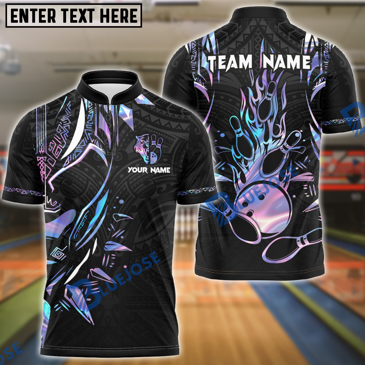 BlueJose Bowling And Pins Black Panther Forever Multicolor Customized Name 3D Shirt (6 Colors)