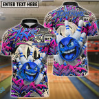BlueJose Bowling Urban Rage Graffiti Style Customized Name, Team Name 3D Shirt (4 Colors)