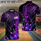 BlueJose Bowling And Pins Inferno Dragon Crimson Strike Customized Name, Team Name 3D Shirt (4 Colors)