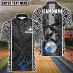 BlueJose Bowling And Pins Maori Pattern Multicolor Customized Name 3D Shirt (4 Colors)