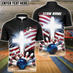 BlueJose Bowling And Pins Holy Cross American Customized Name, Team Name 3D Shirt (4 Colors)