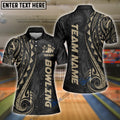 BlueJose Bowling And Pins Maori Customized Name 3D Shirt for Women