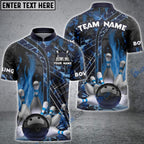 BlueJose Bowling And Pins Hexagram 2 Pattern Multicolor Personalized Name, Team Name 3D Shirt