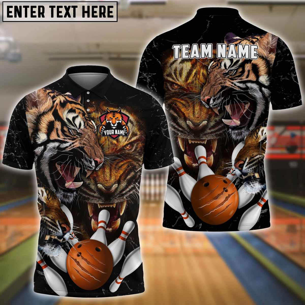 BlueJose Bowling Bowling Ball And Pins King Of Forest Customized Name, Team Name 3D Shirt
