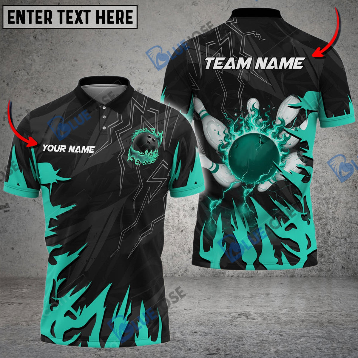 BlueJose Bowling And Pins Break The Darkness Customized Name 3D Shirt (5 Colors)