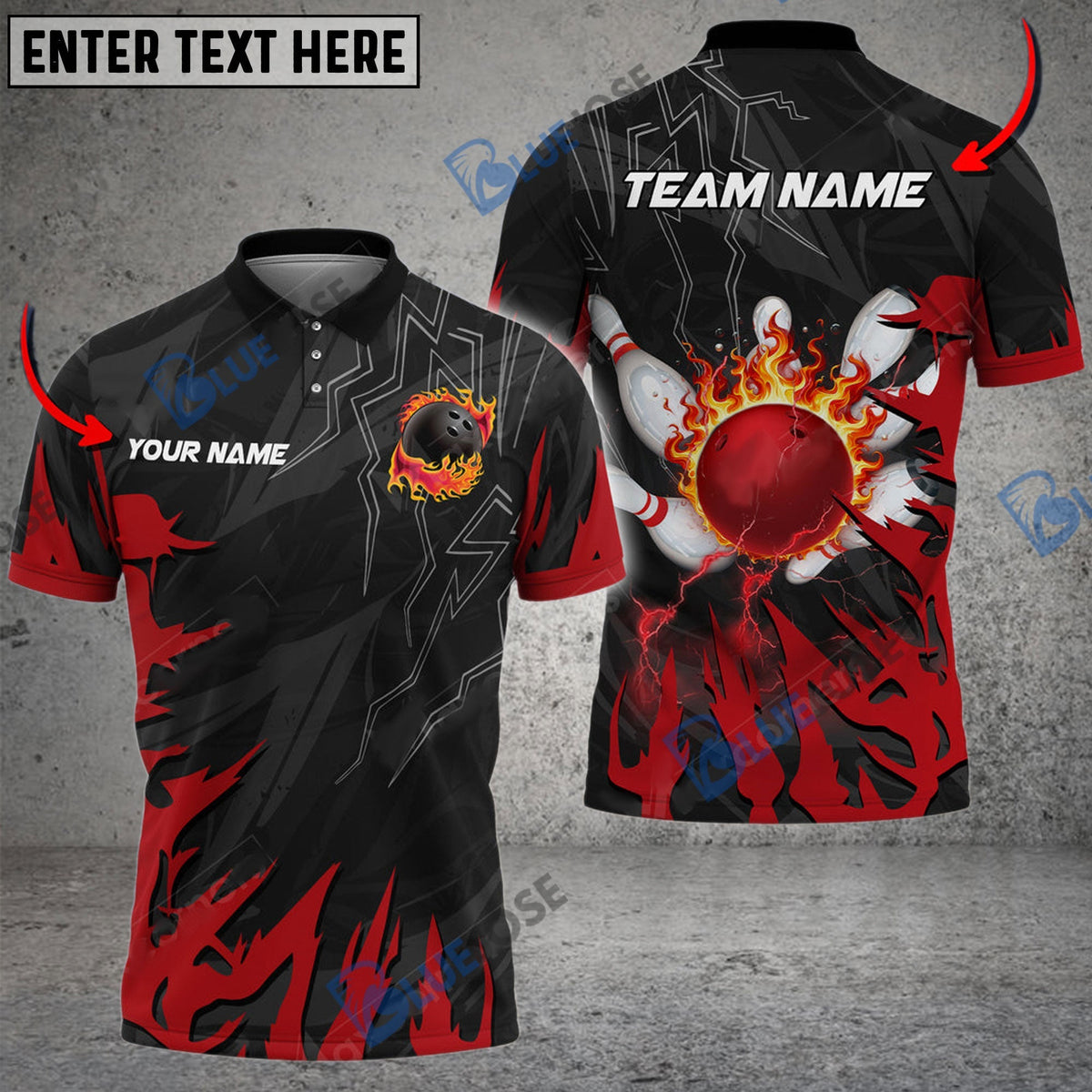 BlueJose Bowling And Pins Break The Darkness Customized Name 3D Shirt (5 Colors)