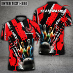 BlueJose Bowling And Pins Eagle Wings Customized Name 3D Shirt ( 6 Colors)