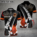 BlueJose Bowling And Pins Plame Premium Multicolor Option Personalized Name 3D Shirt