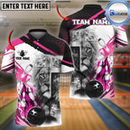 BlueJose Bowling And Pins Lion God Praying Customized Name 3D Shirt (6 Colors)