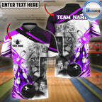 BlueJose Bowling And Pins Lion God Praying Customized Name 3D Shirt (6 Colors)