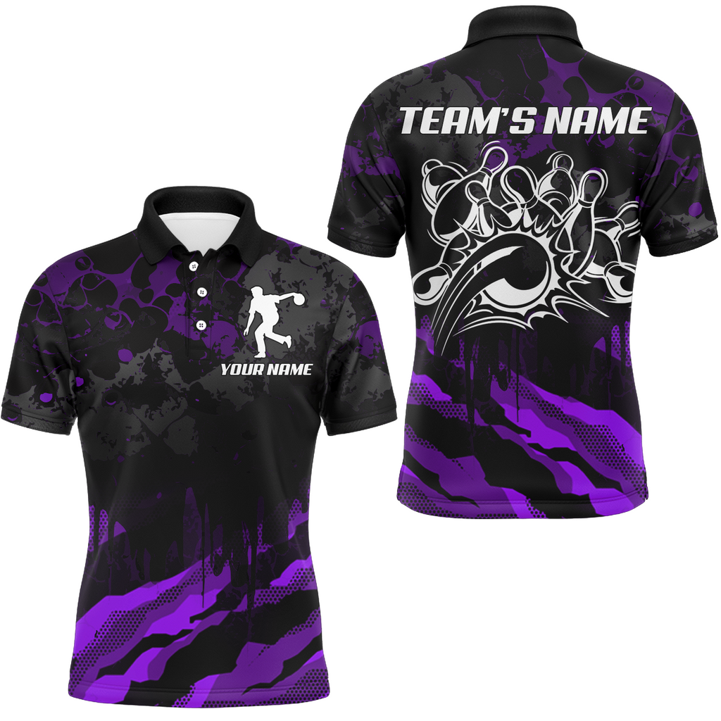 BlueJose Camo Bowling Premium Multicolor Customized Name 3D Shirt (5 Colors)