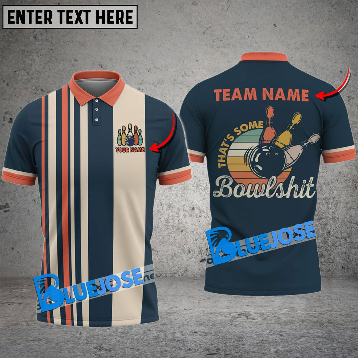 BlueJose Bowling And Pins That's Some Bowlshit Customized Name 3D Shirt (4 Colors)