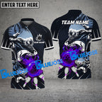 BlueJose Bowling And Pins Alpha Flame Wolf Customized Name 3D Shirt (4 Colors)