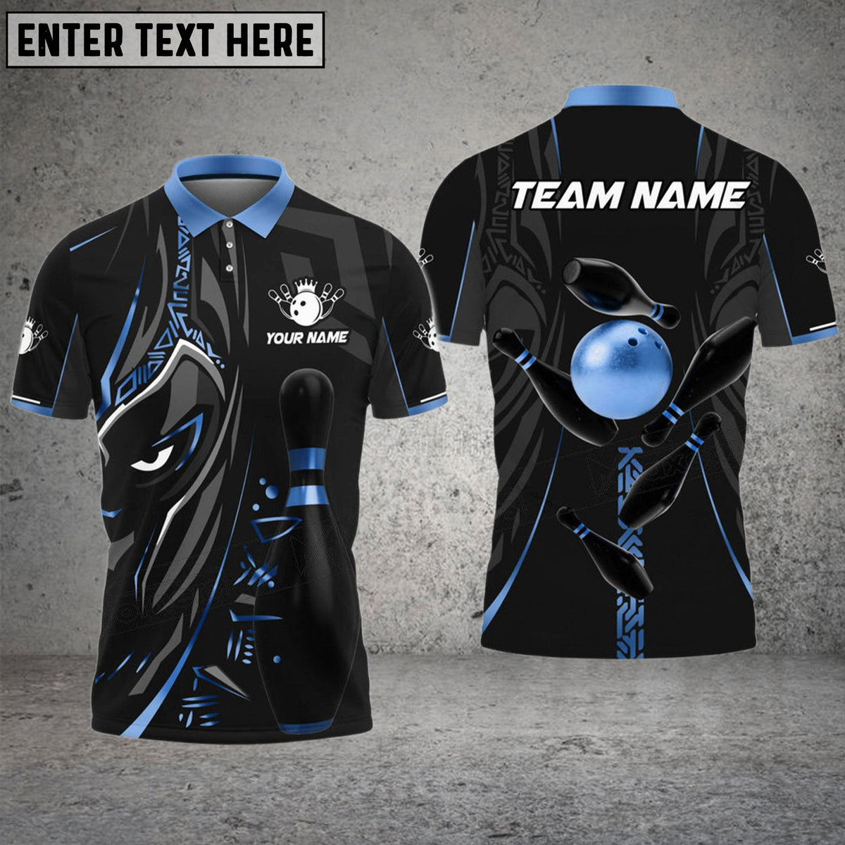 BlueJose Bowling And Pins Black Panther Pro Multicolor Customized Name 3D Shirt (6 Colors)