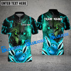 BlueJose Bowling And Pins Lightning Wolf Customized Name 3D Shirt (6 Colors)