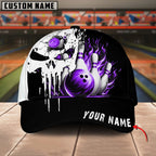 BlueJoses Bowling Punished Skull Flame Multicolor Personalized Name Cap