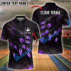 BlueJose Bowling And Pins Tiger Fire Pins Pattern Personalized Name Team Name 3d Shirt (4 Colors)