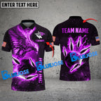 BlueJose Bowling And Pins Flame Phoenix American Flag Customized Name 3D Shirt (4 Colors)