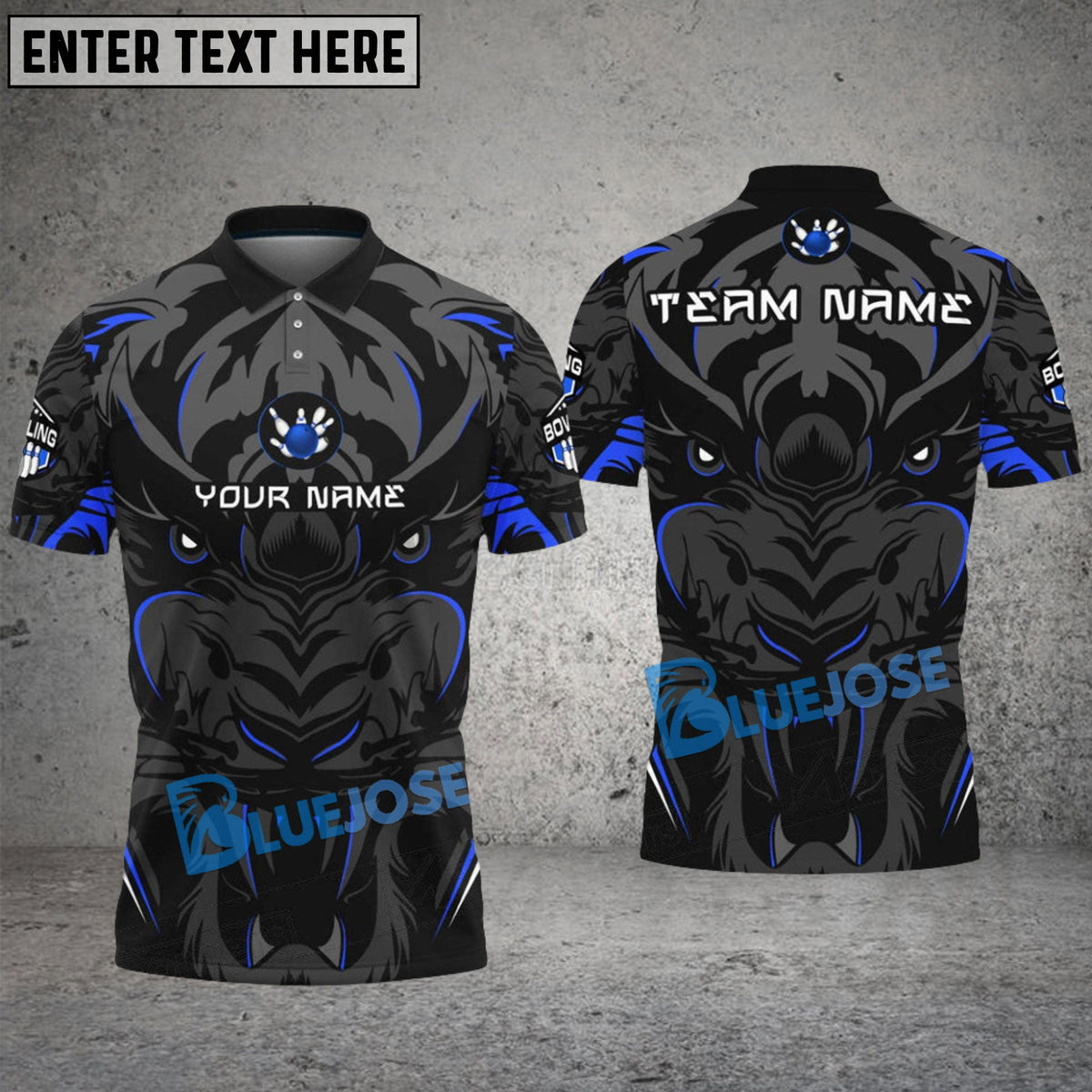 BlueJose Bowling And Pins Tiger Pattern Customized Name 3D Shirt (4 Colors)